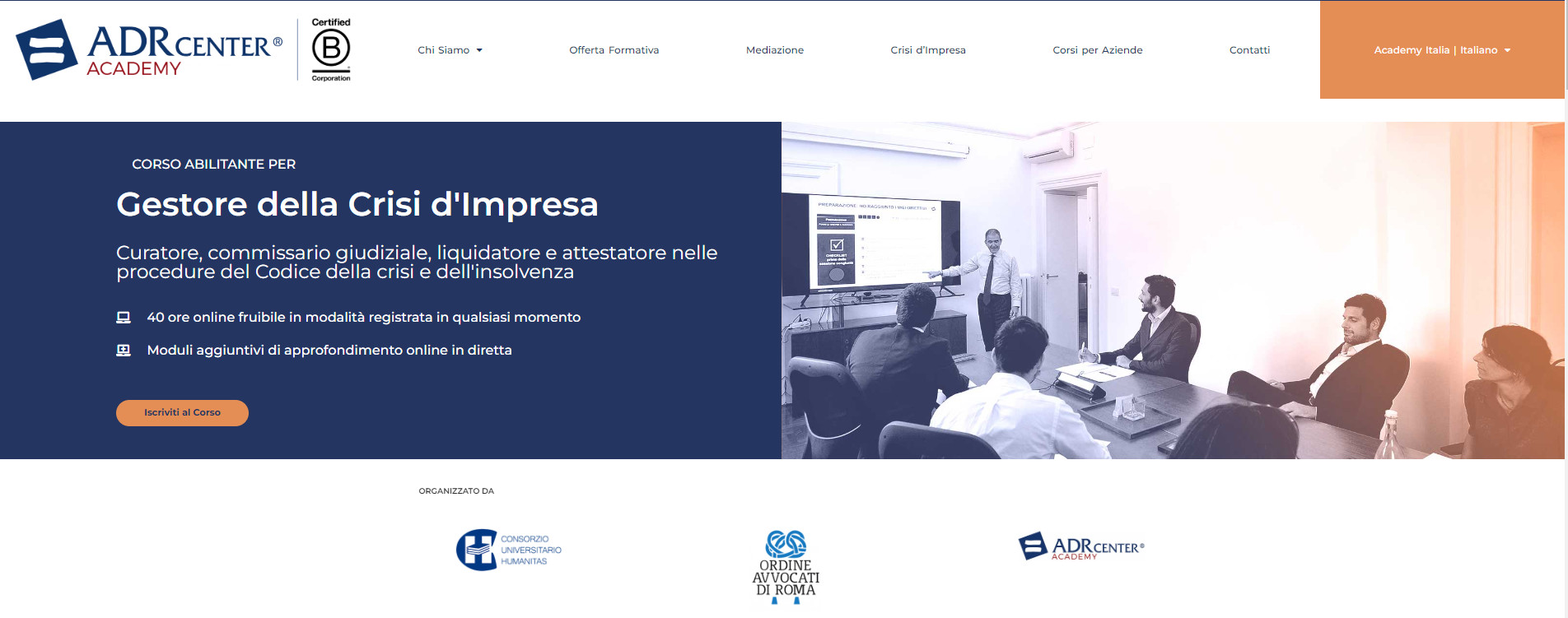 CONVENZIONE COA ROMA- CORSO ABILITANTE GESTORE CRISI D'IMPRESA - Ordine ...